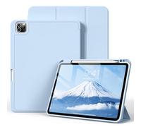 SZPSGC Compatible with iPad Pro 11 Inch 4th/3rd/2nd Generation (2022/2021/2020), Thin Tablet Protective Case with Soft TPU Back, Supports 2nd Gen Pencil, Auto Sleep/Wake, Blue