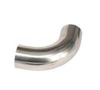 SZRDBHAUJO 51mm 2" O/D 304 Stainless Steel Weld 90 Degree Elbow Tube Butt Pipe Fitting Straight Pipe