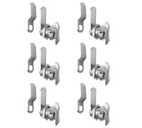 SZRKRLA 6Pack Thumb Operated Offset Cam Lock 5/8 Inch RV Compartment Latch Non-Locking Thumb Turn 100% Metal Replacement Lock Cylinder for RV Compartment Camper Storage Door