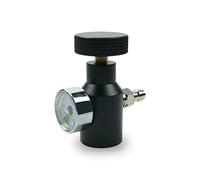 SZRKRLA Paintball Co2 Tank Adapter Compressed Air Fill Station Remote Switch ASA Adapter with 3000psi Gauge Black