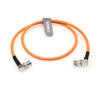 SZRMCC 12G HD SDI Video Cable Right Angle BNC Male to Male Connectors 4K Coaxial Cable LV-61S 75 ohm for ARRI RED Camera Monitor Blackmagic HyperDeck (50cm)