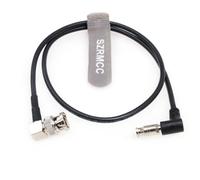 SZRMCC 12G SDI BNC Cable UHD 4K Micro BNC to Standard BNC Male Right Angle 75 Ohm High Density Video Coaxial Cable for Blackmagic Video Assist 5" Monitor (60cm)