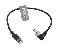SZRMCC 12V USB C Type-C to Locking DC 5.5x2.5mm Right Angle PD Trigger Power Cable for KiPRO LCD Atomos Ninja V Monitor