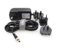 SZRMCC 5.5x2.1mm Locking 12V 3A AC DC Power Supply Adapter with US UK EU Plugs for Video Devices Pix-E5H PIX-E7 KiPRO Atomos Monitor Lectrosonics SR Receiver