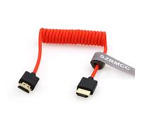 SZRMCC 8k 2.1 HDMI to HDMI Ultra High Speed Coiled Braided Cable for Z Cam E2 Sony FX6 FX9 Canon EOS C70 C300 Portkeys BM5 Atomos Ninjav V Shogun Monitor