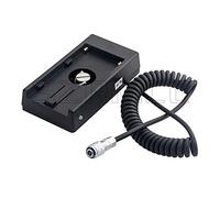 SZRMCC BMPCC 4K Blackmagic Cinema Camera 4K DC 12V Power Supply Mount Plate Adapter for Sony NP-F970 F960 F770 F750 F570 F550 Battery (Coiled Cable)