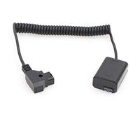 SZRMCC D-tap 2 Pin to NP-FW50 DC Coupler Dummy Battery for Sony A7 A7S A7R A7SII a5100 a6300 NEX Series Camera (Coiled Cable)