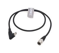 SZRMCC Elbow Type-C USB C PD to Hirose 4 pin Male Trigger Power Cable for Zoom F4 F8 Sound Devices 442 633 688 (Right Angle USB C)