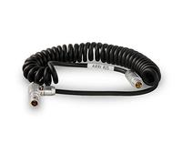 SZRMCC Fischer 3 Pin to 7 Pin Run Stop Cable for ARRI Alexa Mini/Amira Camera to Tilta Right Side Wooden Handle 2.0 Tiltaing Recording Handle (Coiled Cable)