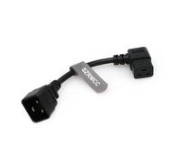 SZRMCC IEC C20 Plug to Right Angle C19 Short AC Power Cord 250V 16A PDU Server Power Cable 20cm