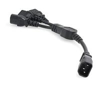 SZRMCC IEC320 C14 to 3 x C13 10A 250V for UPS PDU Server Y Split Power Cord Extension Cable (1Pcs)
