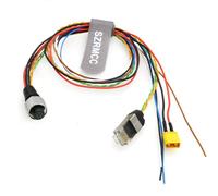 SZRMCC Livox Mid-360 Cable M12 Aviation 12Pin Female 3 in 1 Splitter RJ45 XT30 Flying Leads Data Sensor Cable for DJI Livox Mid-360 Avia Lidar (25cm)