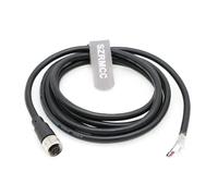 SZRMCC M12 A Code 5 pin Female Connector Sensor Cable to Open IO Link Actuator Shielded Electrical Cable for EtherCAT Profinet Master Module Industrial Automation (8m)