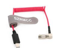 SZRMCC Micro Multi USB to DIN 1.0/2.3 Right Angle Timecode Cable for S-Ony FX3 FX30 A7S3 A1 Multi-Camera to Atomos UltraSync ONE