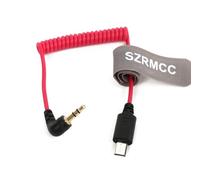SZRMCC Micro-USB Timecode Cable Right Angle 3.5mm TRS for S-Ony FX3 FX30 A7S3 A1 Multi-Camera to Tentacle Sync Original/SYNC E/Track E Units