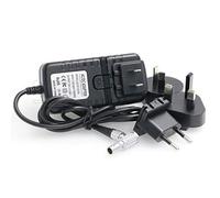 SZRMCC Right Angle 0B 2 Pin Male AC DC Power Adapter with US UK EU AU Plugs for Teradek Bolt SmallHD 503 703 Hollyland Cosmo 600