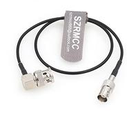 SZRMCC Right Angle BNC Male to BNC Female RF Coaxial Cable RG174 50ohm HD SDI Extension Cable (1m)