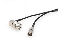 SZRMCC Right Angle BNC Male to BNC Female RF Coaxial Cable RG174 50ohm HD SDI Extension Cable (80cm)