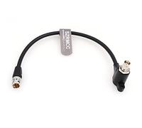 SZRMCC SDI Protector Cable 12G 6G HD SDI BNC Surge Overvoltage Circuit Protector Isolator Video Cable for RED Komodo ARRI Alexa Sony（Black-Straight 20cm）