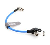 SZRMCC SDI Protector Cable 12G 6G HD SDI Right Angle BNC Surge Overvoltage Circuit Protector Isolator Video Cable for RED Komodo ARRI Alexa Sony (Blue-Elbow 80cm)