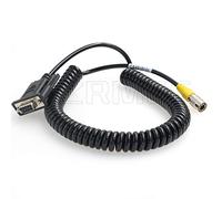 SZRMCC Total Station Data Collector Coiled Cable 6 pin Hirose Male to DB9 RS232 for Sokkia South Total Station (Coiled Cable)