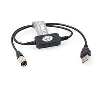 SZRMCC USB 5V 2A Mobile Power Bank to Hirose 4 Pin with Boost 12V Cable for Sound Devices 688 644 633 Zoom F4 F8 Zaxcom