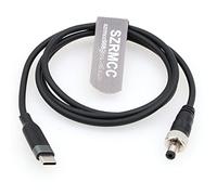 SZRMCC USB C Type-C to Locking DC 5.5 2.1 PD Trigger 12V Power Cable for Atomos Monitor Video Devices Pix-E7 Pix-E5 Display Hollyland Mars 400s (1m)