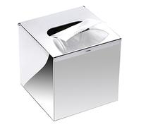 SZRWD Tissue holder Tissue Box, Cube Tissue Holder Stainless Steel Finish for Bathrooms, Living Rooms, Hotel, Restaurant(Silver)