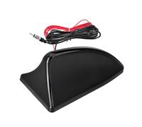 SZSAUTO Shark Fin Amplified FM AM Car Radio Antenna, Vehicle Roof Mount Replacement Antenna with 12V Power Wire for Car Truck SUV Marine Boat Radio Stereo Receiver Media Head Unit