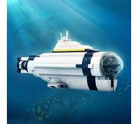 szseynmy Subnautica Submarine Building Blocks Set, Waterworld Planet Ocean Escape Pod Toy Model, Survival Adventure Game, Collectible Gift for Boys Game Fans (Cyclops)