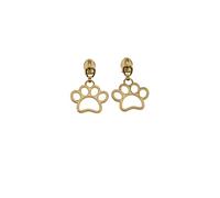 SZSJINMOORE 10pcs Metal #5 Animal Dog Cat Paw Shape Zipper Pulls Sliders Charms with 9 Colors for Bags, Crafts, Backpacks, Pet Accessories & DIY Gifts (Gold)