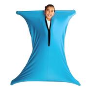 SZSMART Sensory Body Sock for Adult, 65"x29" Full-Body Wrap Stretchy Body Sox to Relieve Stress for Adult with Autism, Anxiet (Wathet, XL/163-191cm)