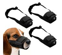 SZSMW 3 Small Dog Muzzles - Muzzle - Dog Muzzle - Prevents Bad Eating, Barking, Biting and Chewing Habits in Dogs, Perfect for Outdoor or Home Use