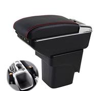 SZSS-CAR Leather Car Center Console Armrest Box Replacement for Ford Focus 2 MK2 2007 2008 2009 2010 2011 Armrests Storage Box (Black with 7 USB),Not Compatible with C-MAX/Focus 3 MK3.