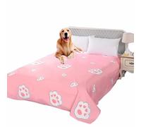 SZSXYBZ Bed Sofa Protective Cover for Medium Large Dog Cat Pet, Washable Waterproof Pet Bed Blanket Large Size Throw Blanket Bed Sheet(Pink,200x230cm)