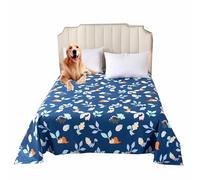 SZSXYBZ Bed Sofa Protective Cover for Medium Large Dog Cat Pet, Washable Waterproof Pet Bed Blanket Large Size Throw Blanket Bed Sheet(Blue,250x230cm)
