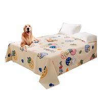 SZSXYBZ Bed Sofa Protective Cover for Medium Large Dog Cat Pet, Washable Waterproof Pet Bed Blanket Large Size Throw Blanket Bed Sheet(Beige,200x230cm)