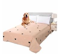 SZSXYBZ Bed Sofa Protective Cover for Medium Large Dog Cat Pet, Washable Waterproof Pet Bed Blanket Large Size Throw Blanket Bed Sheet(Khaki,200x230cm)