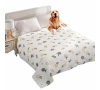 SZSXYBZ Bed Sofa Protective Cover for Medium Large Dog Cat Pet, Washable Waterproof Pet Bed Blanket Large Size Throw Blanket Bed Sheet(White,160x230cm)