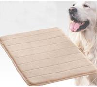 SZSXYBZ Danchen Dog Bed Cat Mat 60x40cm Washable Dog Crate Mattress Soft Thin Foam Pet Beds Kennel Pad Orthopedic Dog Pillow Cushion Padding, Non-Slip(Beige,M-80x50cm)