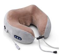 SZSXYBZ Neck Heating U-Shaped Massager, Electric U-Shaped Cervical Massage Pillow, Multifunctional Electric Neck Massage Pillow, Brown