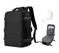 SZSYCN Vacuum Backpack Travel Bag With Pump New Ryanair Cabin Bags 40x30x20 Underseat Carry On Baggage with Compression System For Flights Waterproof Laptop Backpack With USB Port Shoe Compartment