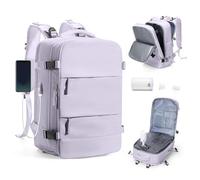 SZSYCN Vacuum Backpack Travel Bag With Pump New Ryanair Cabin Bags 40x30x20 Underseat Carry On Baggage with Compression System For Flights Waterproof Laptop Backpack With USB Port Shoe Compartment