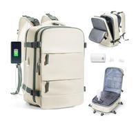 SZSYCN Vacuum Backpack Travel Bag With Pump New Ryanair Cabin Bags 40x30x20 Underseat Carry On Baggage with Compression System For Flights Waterproof Laptop Backpack With USB Port Shoe Compartment