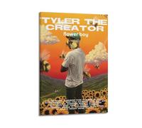 SZTIANCAI Tyler The Creator Posters Flower Boy Album Poster Bedroom Living Room Wall Decor Poster Aesthetics Art Deco 16x24inch(40x60cm) Frame-style