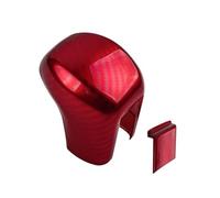 SZTMYVUW Car Interior Compatible with Civic 10th Sedan 2016 2017 2018 2019 2020 2021 Carbon Fiber ABS Gear Shift Knob Cover Trim Car Styling Accessories(Red)
