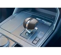 SZTMYVUW Car Interior Compatible with Mazda for CX-90 2023 2024 ABS Black Gear Head Shift Knob Cover Interior Accessories ABS Decoration Car Styling Trim(Carbon Fiber Texture)