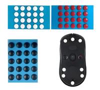 Sztqqing 60pcs Dot Mouse Skates Mouse Dot Skate Replacement Mouse Feet Universal Mouse Non-Slip Foot Sticker Rounded Edges Perfect Gliding Properties for Gaming Office