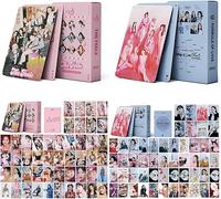 SZTVECFW 2 Pack/110Pcs Twice Photocards Twice Formula of Love The Feels Album Cards Set Twice Merch Cards Twice Mini Cards Twice Poster Cards Fans