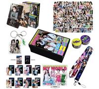 SZTVECFW Aespa My World Gift Set，Aespa Album K-Merchandise Photocards，Karina Giselle Winter Ningning Merch/Multi-Colored